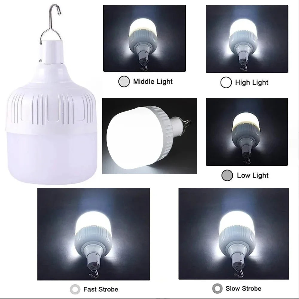 Kit de 2 Lámparas Solares y USB Ultra Potentes — Uso Exterior, Casa y Emergencias